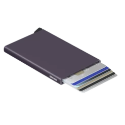Secrid Cardprotector Kaarthouder Dark Purple -NL Rugzak Verkoopwinkel secrid cardprotector dark purple open