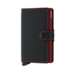 Secrid Mini Wallet Portemonnee Matte Black / Red -NL Rugzak Verkoopwinkel secrid m matte black red front