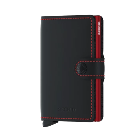 Secrid Mini Wallet Portemonnee Matte Black / Red 3 Secrid Mini Wallet Portemonnee Matte Black / Red
