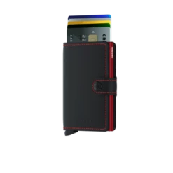Secrid Mini Wallet Portemonnee Matte Black / Red 9 Secrid Mini Wallet Portemonnee Matte Black / Red -NL Rugzak Verkoopwinkel secrid m matte black red front cards