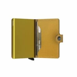 Secrid Mini Wallet Portemonnee Crisple Ochre 10 Secrid Mini Wallet Portemonnee Crisple Ochre -NL Rugzak Verkoopwinkel secrid miniwallet crisple ochre semi open