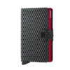Secrid Mini Wallet Portemonnee Cubic Black-Red 2 Secrid Mini Wallet Portemonnee Cubic Black-Red -NL Rugzak Verkoopwinkel secrid miniwallet cubic black red front