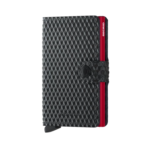 Secrid Mini Wallet Portemonnee Cubic Black-Red 3 Secrid Mini Wallet Portemonnee Cubic Black-Red