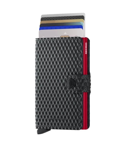 Secrid Mini Wallet Portemonnee Cubic Black-Red 4 Secrid Mini Wallet Portemonnee Cubic Black-Red - Afbeelding 2