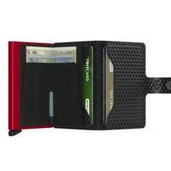 Secrid Mini Wallet Portemonnee Cubic Black-Red 9 Secrid Mini Wallet Portemonnee Cubic Black-Red -NL Rugzak Verkoopwinkel secrid miniwallet cubic black red open
