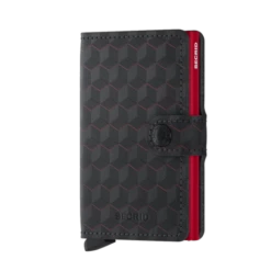 Secrid Mini Wallet Portemonnee Optical Black-Red