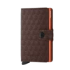 Secrid Mini Wallet Portemonnee Optical Brown-Orange -NL Rugzak Verkoopwinkel secrid miniwallet optical brown orange front