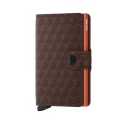 Secrid Mini Wallet Portemonnee Optical Brown-Orange
