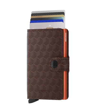 Secrid Mini Wallet Portemonnee Optical Brown-Orange 4 Secrid Mini Wallet Portemonnee Optical Brown-Orange - Afbeelding 2