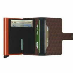 Secrid Mini Wallet Portemonnee Optical Brown-Orange 9 Secrid Mini Wallet Portemonnee Optical Brown-Orange -NL Rugzak Verkoopwinkel secrid miniwallet optical brown orange open