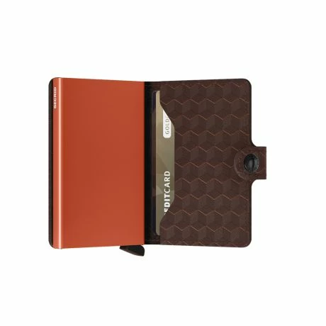 Secrid Mini Wallet Portemonnee Optical Brown-Orange 6 Secrid Mini Wallet Portemonnee Optical Brown-Orange - Afbeelding 4