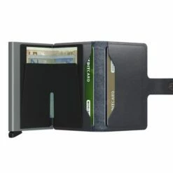 Secrid Slim Wallet Portemonnee Original Grey -NL Rugzak Verkoopwinkel secrid miniwallet original grey open 1