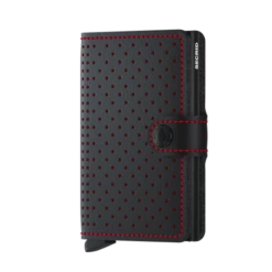 Secrid Mini Wallet Portemonnee Perforated Black-Red