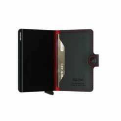Secrid Mini Wallet Portemonnee Perforated Black-Red -NL Rugzak Verkoopwinkel secrid miniwallet perforated black red semi open