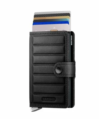 Secrid Premium Mini Wallet Portemonnee Emboss Lines Black 4 Secrid Premium Mini Wallet Portemonnee Emboss Lines Black - Afbeelding 2