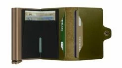 Secrid Premium Twin Wallet Portemonnee Dusk Olive 12 Secrid Premium Twin Wallet Portemonnee Dusk Olive -NL Rugzak Verkoopwinkel secrid premium twinwallet dusk olive open