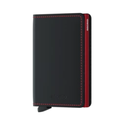 Secrid Slim Wallet Portemonnee Matte Black / Red