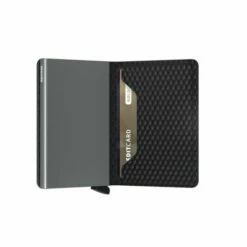 Secrid Slim Wallet Portemonnee Cubic Black-Titanium 10 Secrid Slim Wallet Portemonnee Cubic Black-Titanium -NL Rugzak Verkoopwinkel secrid slimwallet cubic black titanium semi open 1