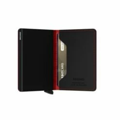 Secrid Slim Wallet Portemonnee Fuel Black-Red -NL Rugzak Verkoopwinkel secrid slimwallet fuel black red semi open