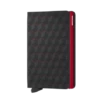 Secrid Slim Wallet Portemonnee Optical Black - Red 1 Secrid Slim Wallet Portemonnee Optical Black - Red -NL Rugzak Verkoopwinkel secrid slimwallet optical black red front