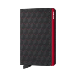 Secrid Slim Wallet Portemonnee Optical Black - Red