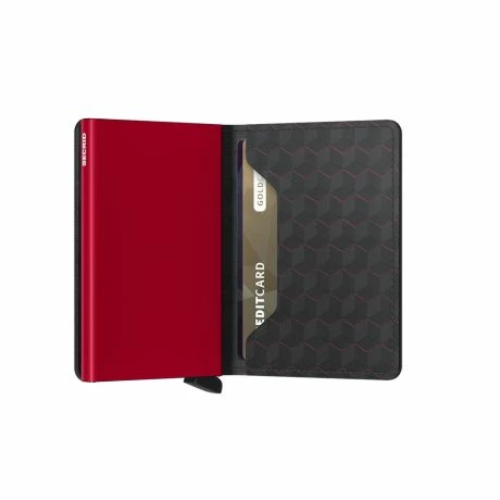Secrid Mini Wallet Portemonnee Optical Black-Red 6 Secrid Mini Wallet Portemonnee Optical Black-Red - Afbeelding 4