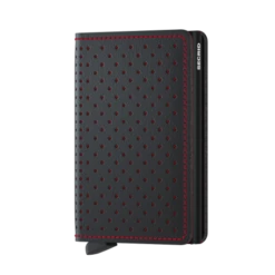 Secrid Slim Wallet Portemonnee Perforated Black-Red