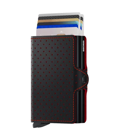 Secrid Twin Wallet Portemonnee Perforated Black-Red 4 Secrid Twin Wallet Portemonnee Perforated Black-Red - Afbeelding 2