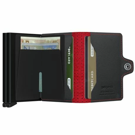 Secrid Twin Wallet Portemonnee Perforated Black-Red 5 Secrid Twin Wallet Portemonnee Perforated Black-Red - Afbeelding 3