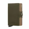 Secrid Twin Wallet Portemonnee Saffiano Olive -NL Rugzak Verkoopwinkel secrid twinwallet saffiano olive front