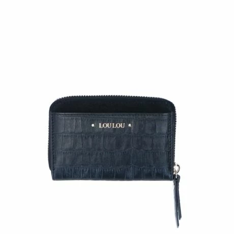 LouLou Essentiels SLB Classy Croc XS RFID Wallet Black 5 LouLou Essentiels SLB Classy Croc XS RFID Wallet Black - Afbeelding 3
