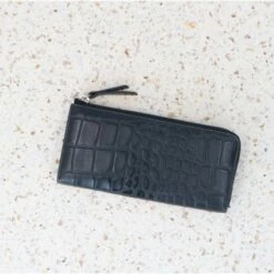 LouLou Essentiels SLB HZ Vintage Croco RFID Wallet Black -NL Rugzak Verkoopwinkel slbhz4s.001 001 4