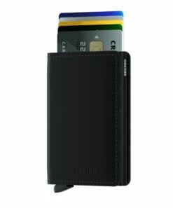 Secrid Slim Wallet Portemonnee Matte Black -NL Rugzak Verkoopwinkel sm black 1 front cards