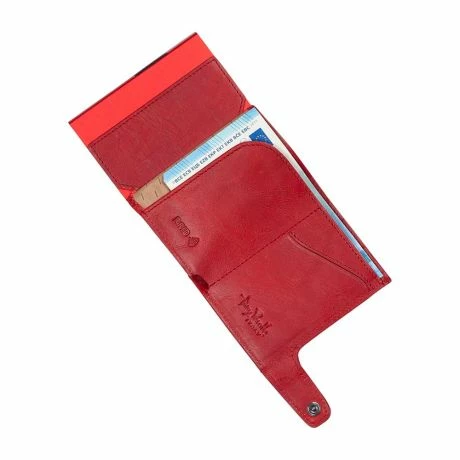 Tony Perotti Furbo Leren Pasjeshouder Met Kleingeldvak Rood 4 Tony Perotti Furbo Leren Pasjeshouder Met Kleingeldvak Rood - Afbeelding 2