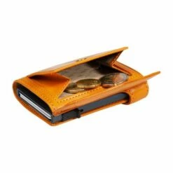 Tony Perotti Furbo Leren Pasjeshouder Met Kleingeldvak Oranje -NL Rugzak Verkoopwinkel te 3700 or b2