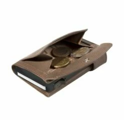 Tony Perotti Furbo Leren Pasjeshouder Met Kleingeldvak Taupe -NL Rugzak Verkoopwinkel te 3700 tp b2
