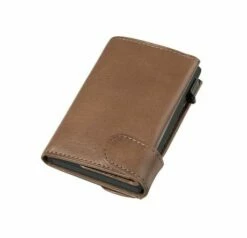 Tony Perotti Furbo Leren Pasjeshouder Met Kleingeldvak Taupe -NL Rugzak Verkoopwinkel te 3700 tp f2