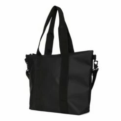 Rains Tote Bag Mini Shoulderbag Black 6 Rains Tote Bag Mini Shoulderbag Black -NL Rugzak Verkoopwinkel tote bag zij