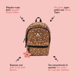 Little Legends Kinderrugzak Vintage Flower 20 Little Legends Kinderrugzak Vintage Flower -NL Rugzak Verkoopwinkel usp vintage flower voorkant