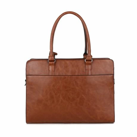 Wimona Valentina Schoudertas Laptop 15.6" Cognac 7 Wimona Valentina Schoudertas Laptop 15.6" Cognac - Afbeelding 5