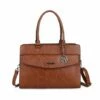 Wimona Valentina Schoudertas Laptop 15.6" Cognac -NL Rugzak Verkoopwinkel valentina cognac 4