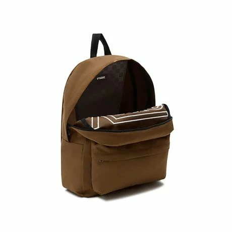 Vans Old Skool Drop Rugzak Sepia Brown 5 Vans Old Skool Drop Rugzak Sepia Brown - Afbeelding 3