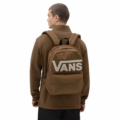 Vans Old Skool Drop Rugzak Sepia Brown 4 Vans Old Skool Drop Rugzak Sepia Brown - Afbeelding 2