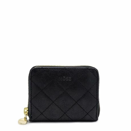MOSZ Portemonnee Sophie Quilted Black Shiny Light Gold 5 MOSZ Portemonnee Sophie Quilted Black Shiny Light Gold - Afbeelding 3
