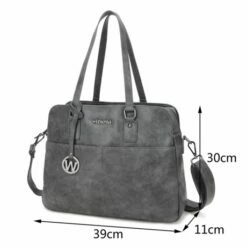 Wimona Carlotta Schoudertas 13.3" Grijs -NL Rugzak Verkoopwinkel wimona carlotta grijs 3