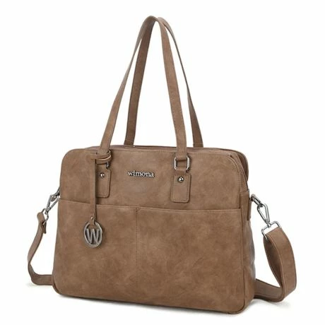 Wimona Carlotta Schoudertas 13.3" Taupe 4 Wimona Carlotta Schoudertas 13.3" Taupe - Afbeelding 2