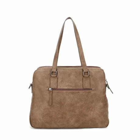 Wimona Carlotta Schoudertas 13.3" Taupe 7 Wimona Carlotta Schoudertas 13.3" Taupe - Afbeelding 5