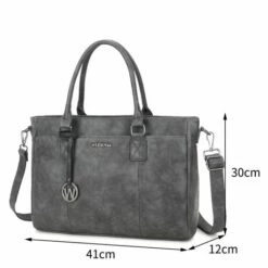 Wimona Carmina Schoudertas 13.3" Grijs -NL Rugzak Verkoopwinkel wimona carmina grijs 3