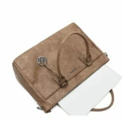 Wimona Carmina Schoudertas 13.3" Taupe -NL Rugzak Verkoopwinkel wimona carmina taupe 6
