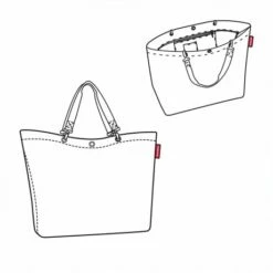 Reisenthel Classic Shopper XL Rhombus LIght Grey -NL Rugzak Verkoopwinkel xl 1 1 1 1 1 1 1 1